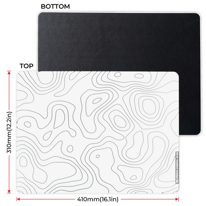 XVX Space Pad Series Glass Mousepad with Anti-Slip Rubber Base