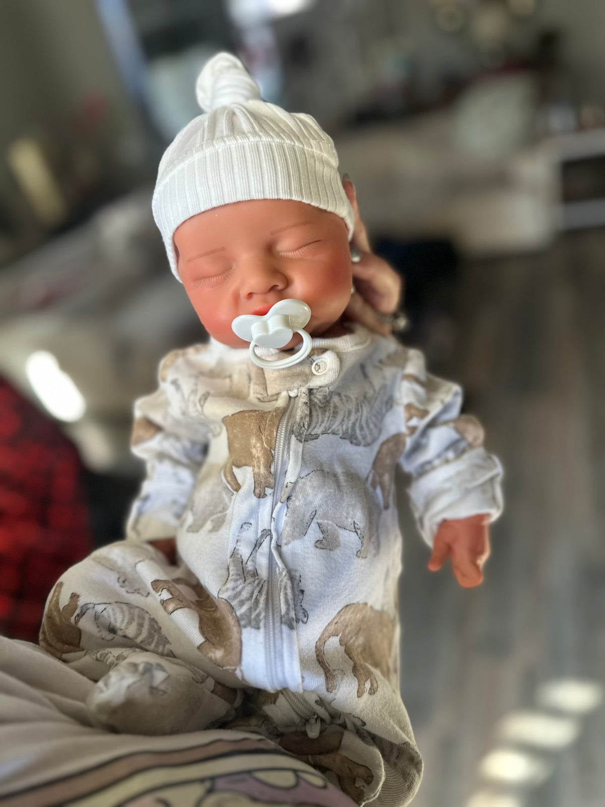 Joshua Full Silicone Baby boy tan skin tone Reborn 17-18 in approx 6lbs open mouth tat 10 days