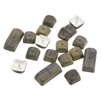 XVX Walnut Texture MOA  Profile Dye-Sublimation PBT 130-Key Keycap Set