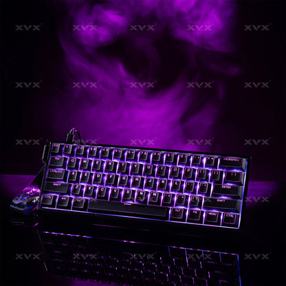 XVX PRISM Shine-Through Double-Shot Cherry Profile 142-Key PBT Keycap Set