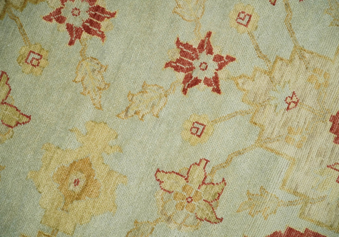 8x10 Fine Hand Knotted Beige and Rust Traditional Vintage Persian Antique Wool Rug