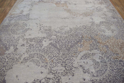 Brown Traditional Style Hand Knotted Wool 8x10 Area Rug