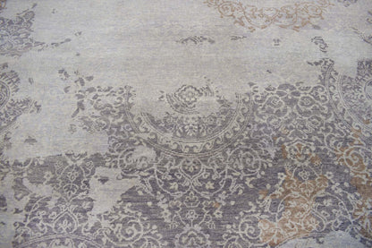 Brown Traditional Style Hand Knotted Wool 8x10 Area Rug