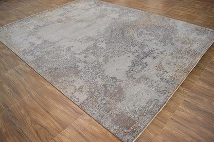 Brown Traditional Style Hand Knotted Wool 8x10 Area Rug
