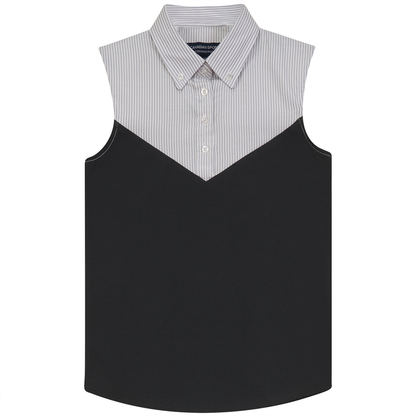 Sleeveless Stripe Shirt