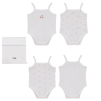 Cherry Print Onesie Set