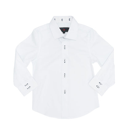 Long Sleeve Contrast Dress Shirt