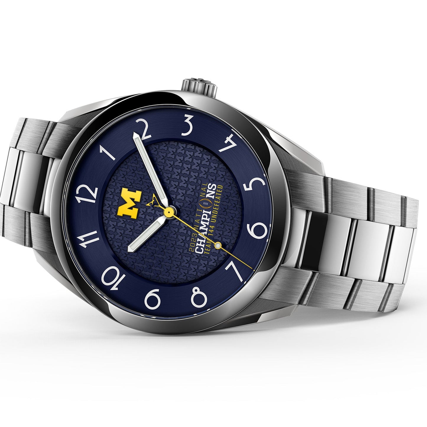 Michigan 2023 National Champions Timepiece - Kairos II (Stainless Steel)