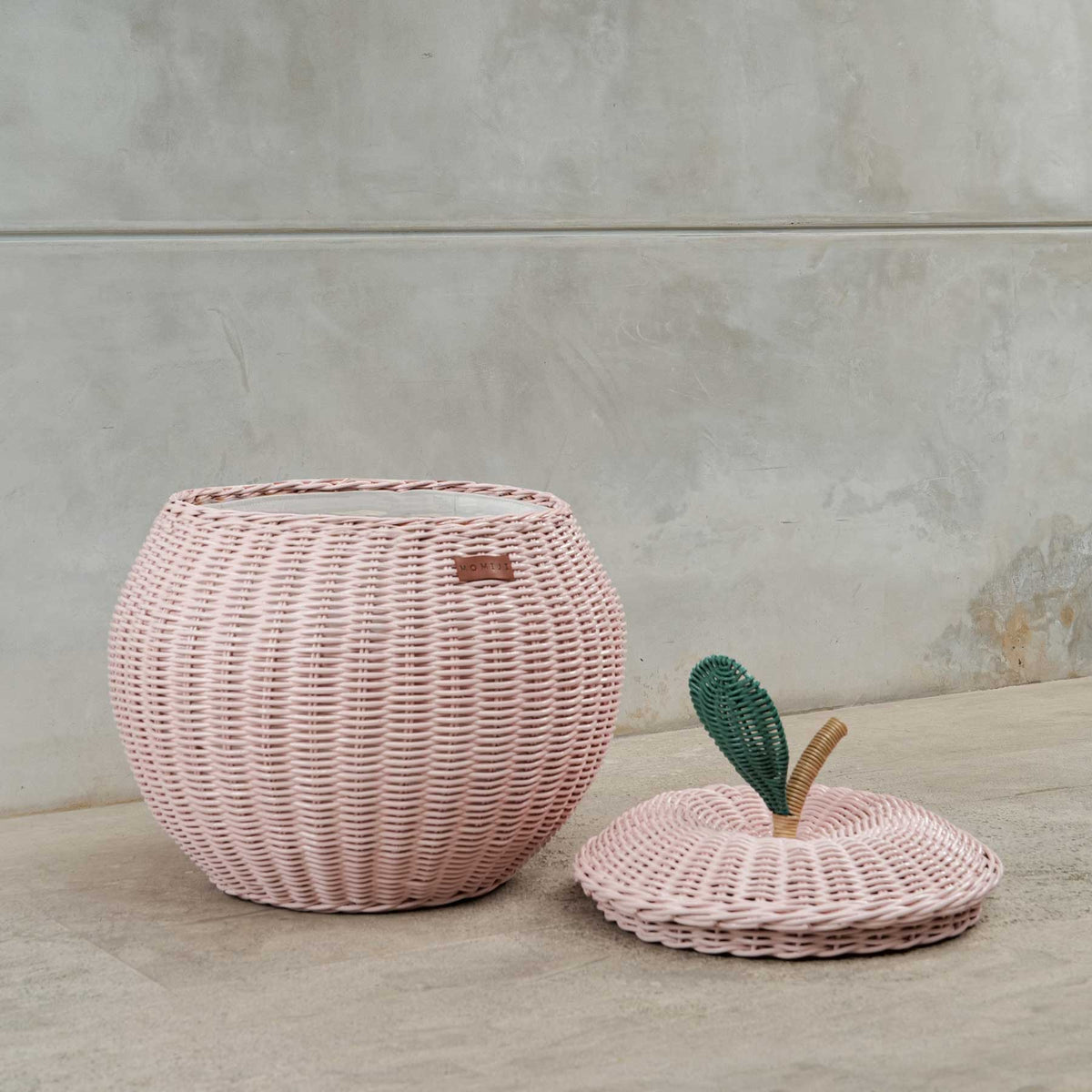 Apple Storage Basket Pink - Medium