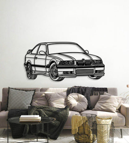 E36 Perspective Metal Car Wall Art  - MT0431