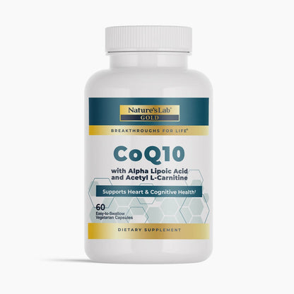 Nature's Lab Gold CoQ10 + Alpha Lipoic Acid + Acetyl L-Carnitine HCl