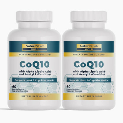 Nature's Lab Gold CoQ10 + Alpha Lipoic Acid + Acetyl L-Carnitine HCl