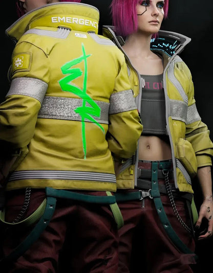Cyberpunk Edgerunners Yellow Jacket Women's