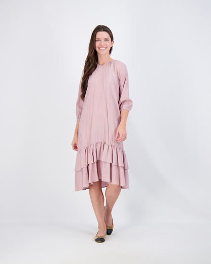 Layered Dress With String Bow