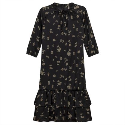 Layered Dress With String Bow