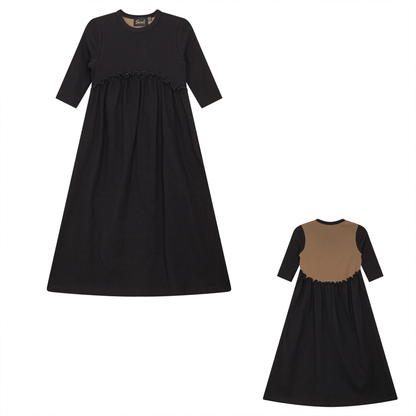 Dress With Contrast Back