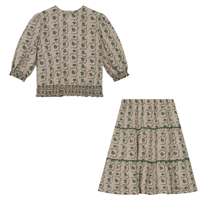 2 Pc Girls Top and Dress
