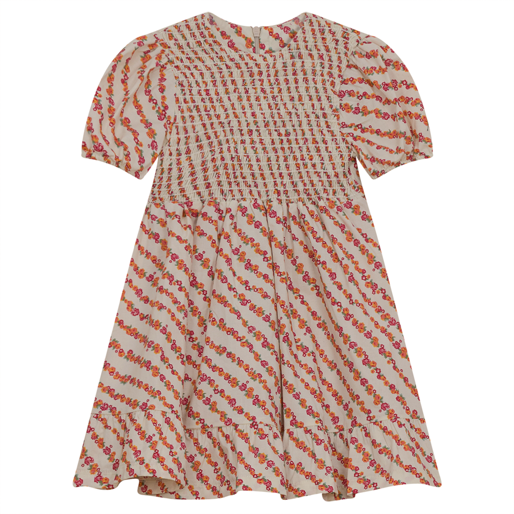 Smocking Floral Dress