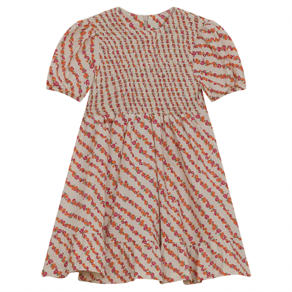 Smocking Floral Dress