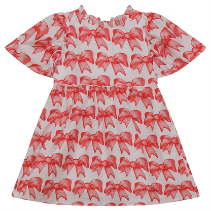 Bow Print Dress