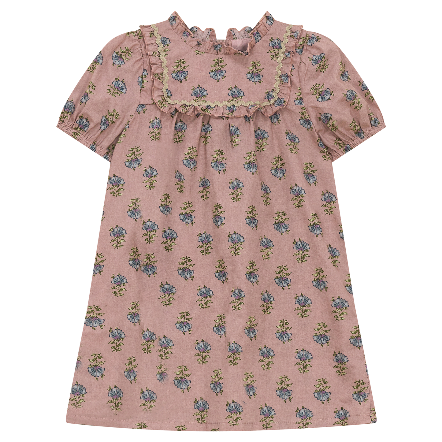 Woven Dress with Ruffle
