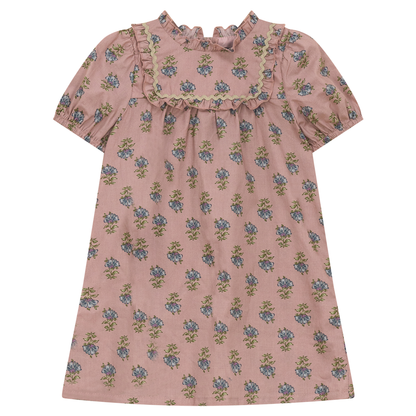 Woven Dress with Ruffle