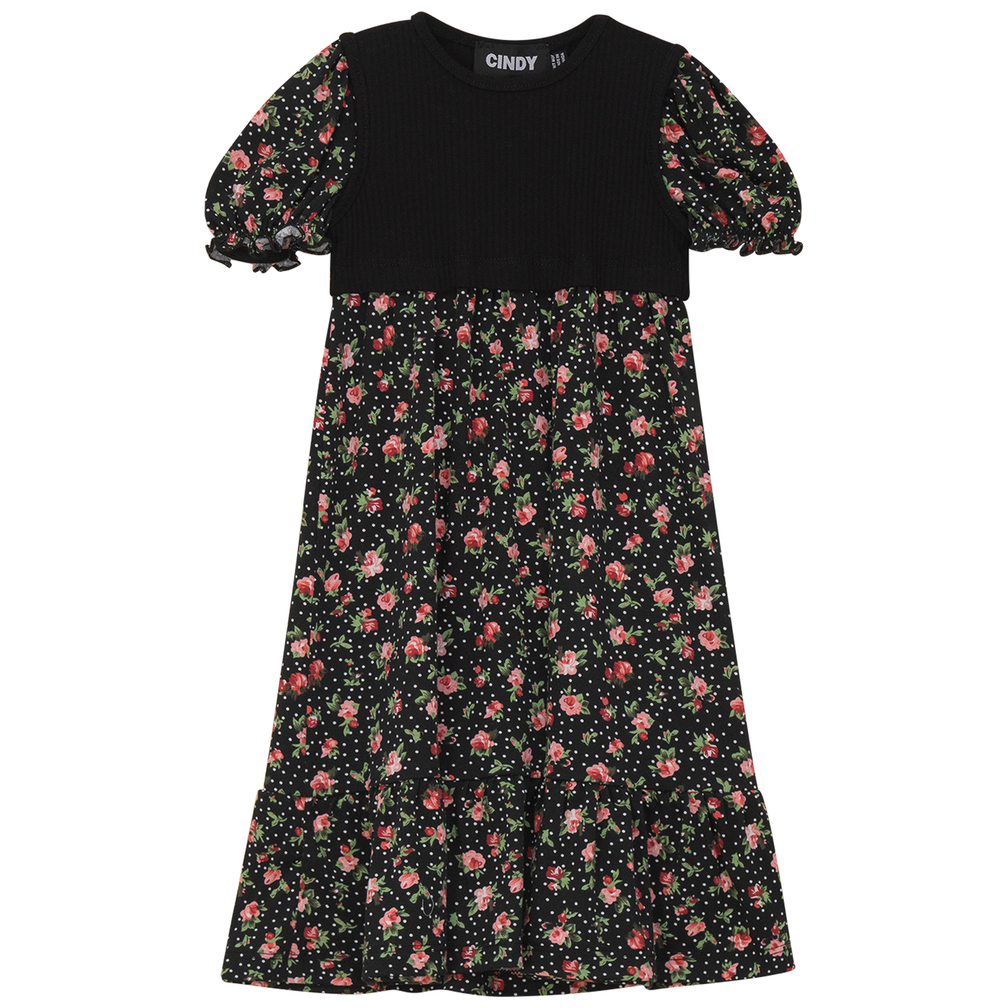 Printed Pleated Dress