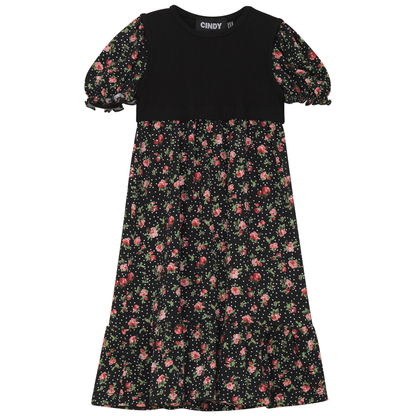Printed Pleated Dress