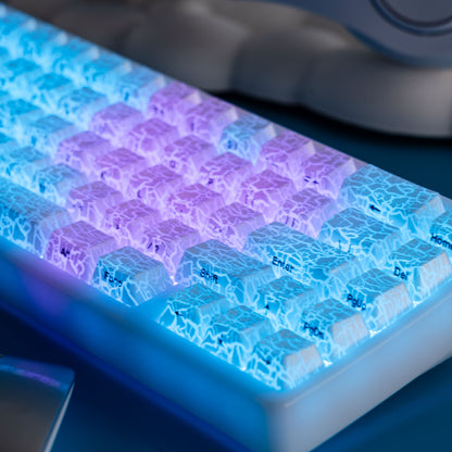 XVX IMD Ice Crack Pattern Shine-Through OEM Profile Keycap Set