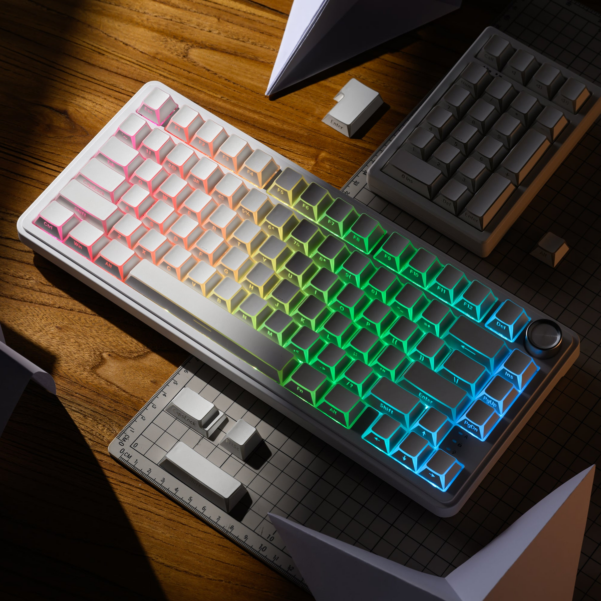 XVX PRISM Shadow Shine-Through Double-Shot Cherry Profile PBT Keycap Set