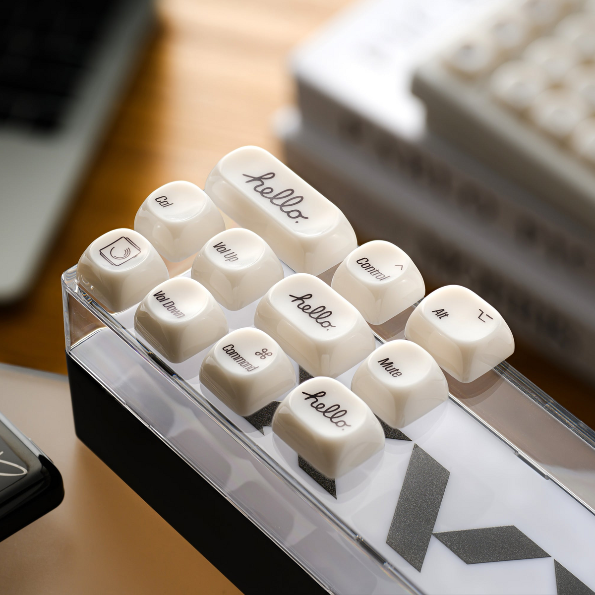 XVX White Chocolate MOA Profile Translucent 139-Key PC Keycap Set