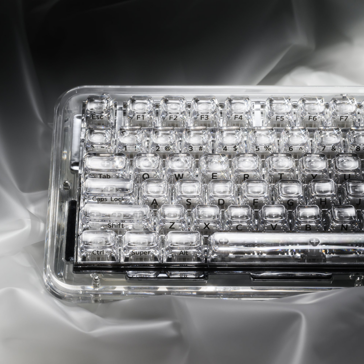 XVX Arctic Transparent SA Profile Double-Shot 128-Key PC Keycap Set