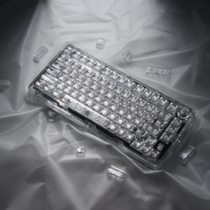 XVX Arctic Transparent SA Profile Double-Shot 128-Key PC Keycap Set