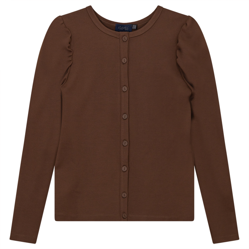 Ponte Top With Puff Shoulders
