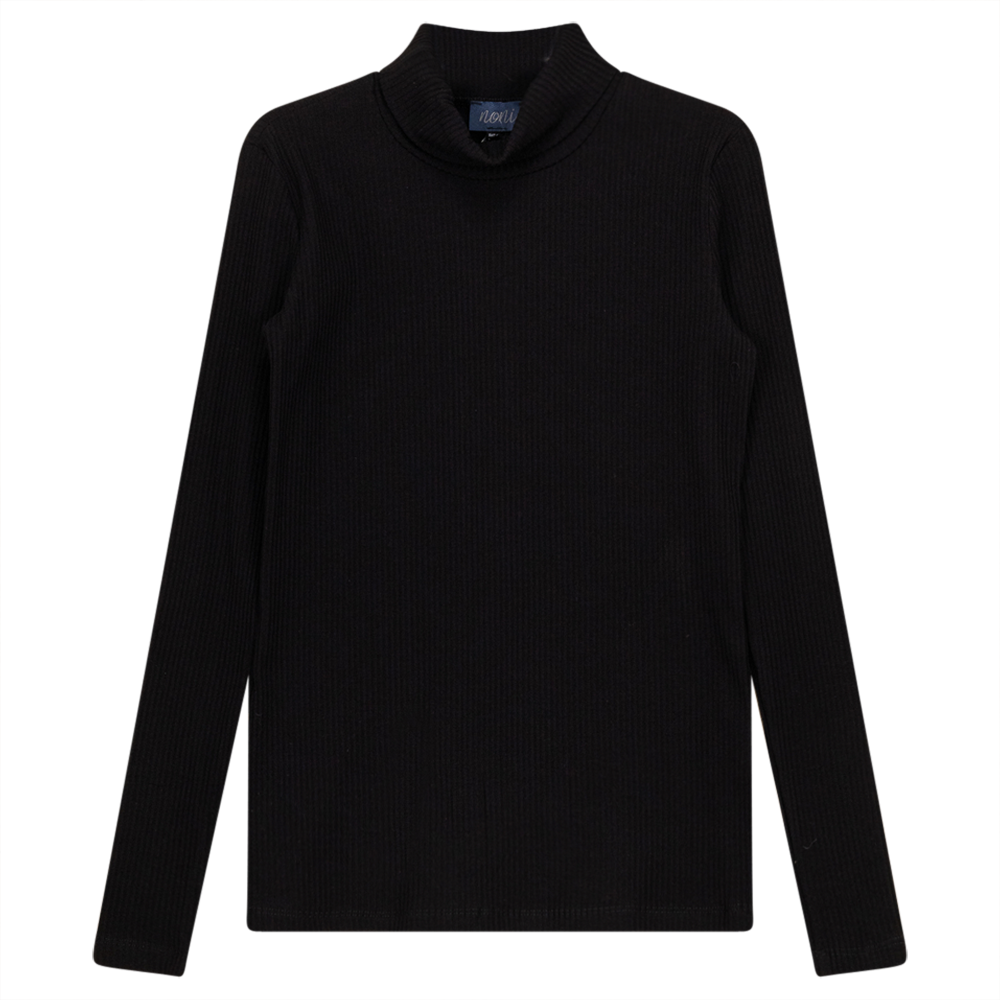 Ribbed Mock Neck Top