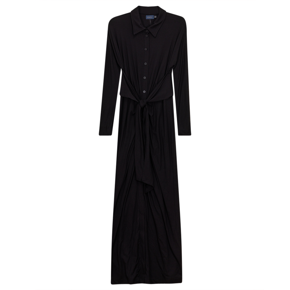 Dress With Collar And Belt