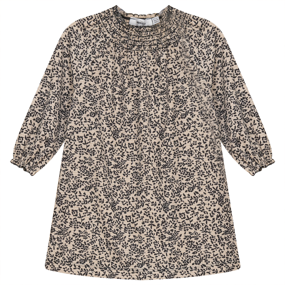 Dress with Smocking Collar