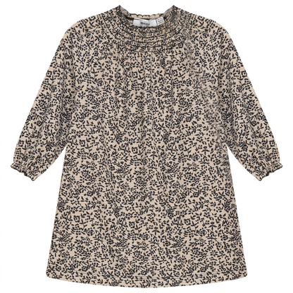 Dress with Smocking Collar