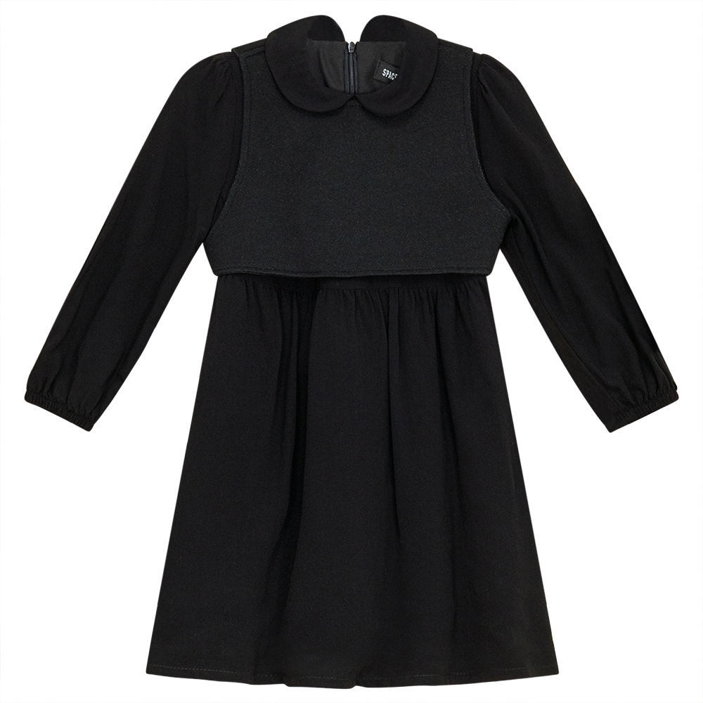 Dress with Knit Vest