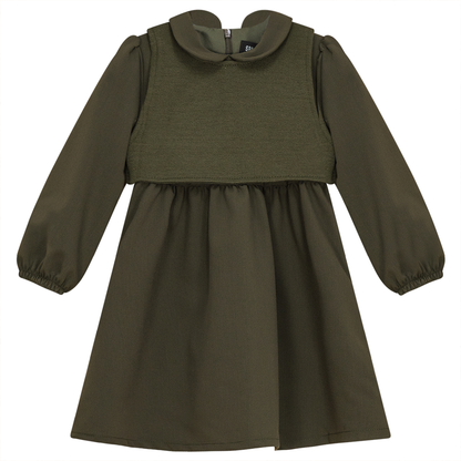 Dress with Knit Vest