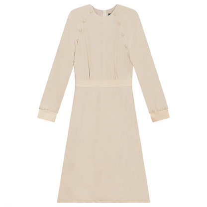 Dress with Buttoned Cuffs