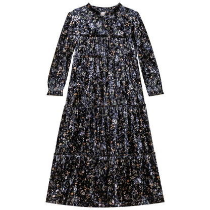 Printed Tiered Ruffled Dress