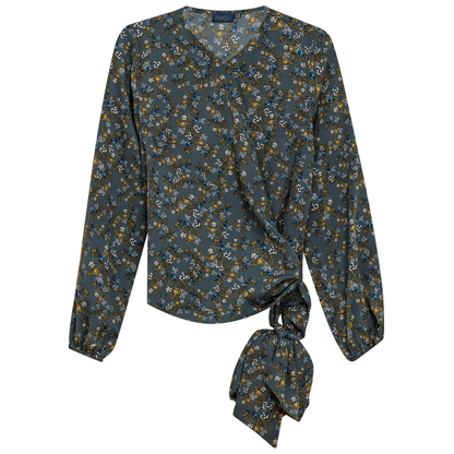 Woven Wrap Blouse