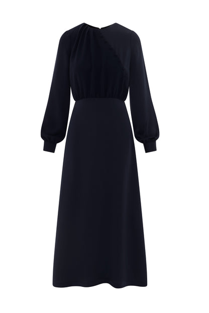 Crepe Button Dress