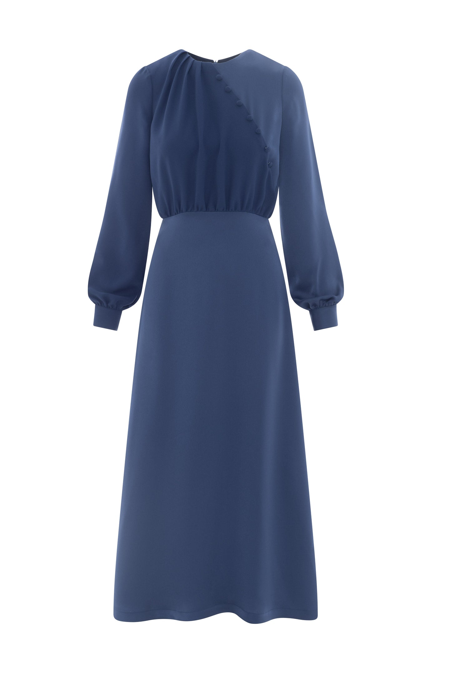 Crepe Button Dress