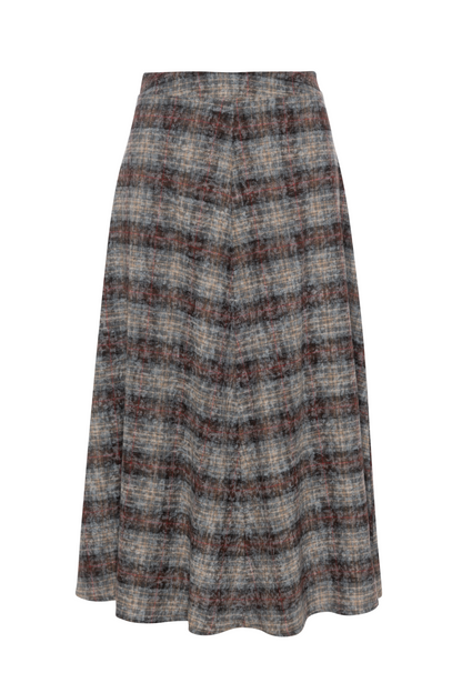 Monochrome Plaid Skirt