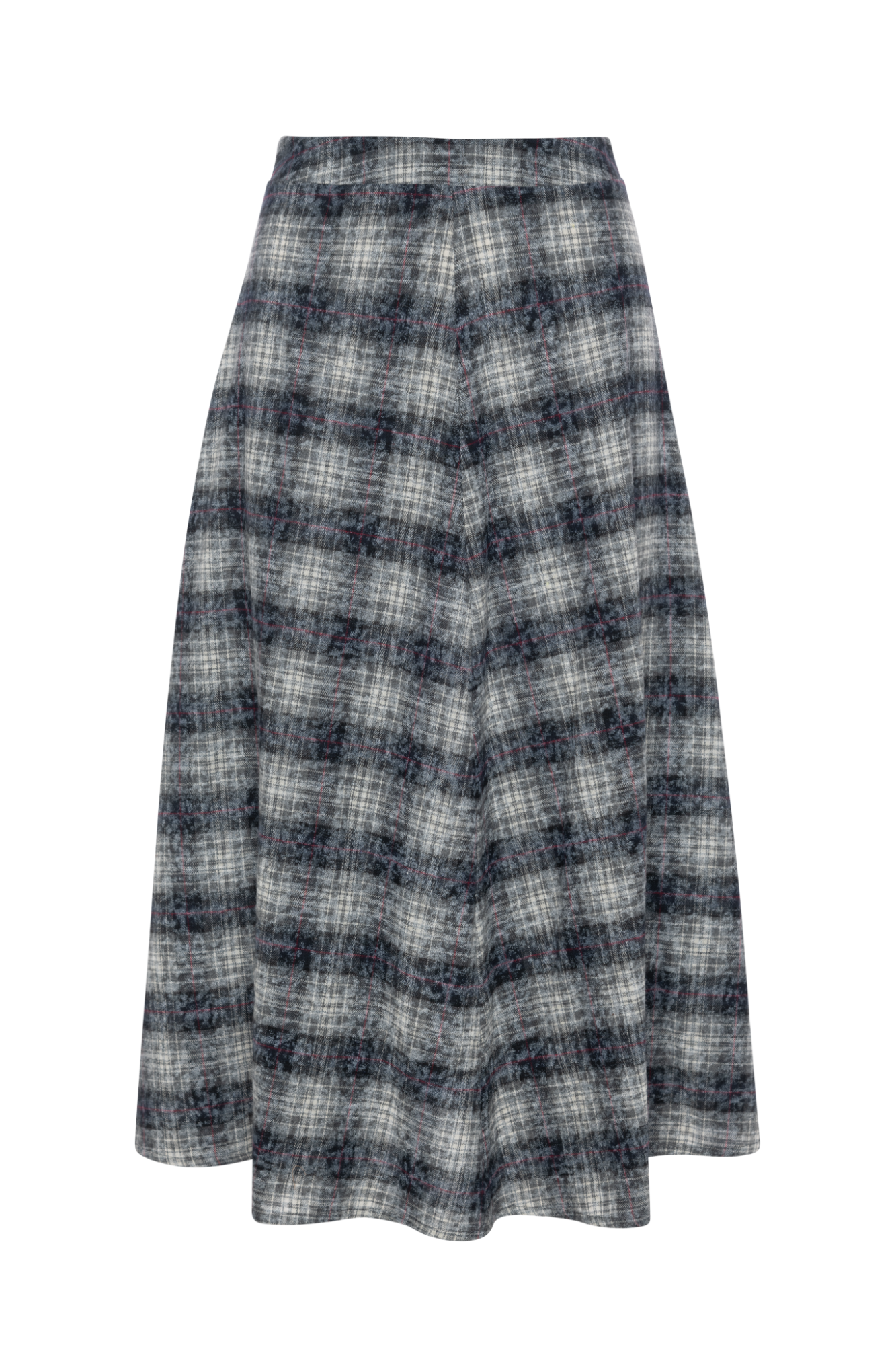 Monochrome Plaid Skirt