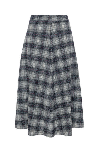 Monochrome Plaid Skirt