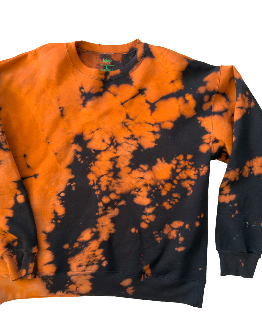 Arashi-Dyed 90/10 Sweatshirt – Dark Shadows