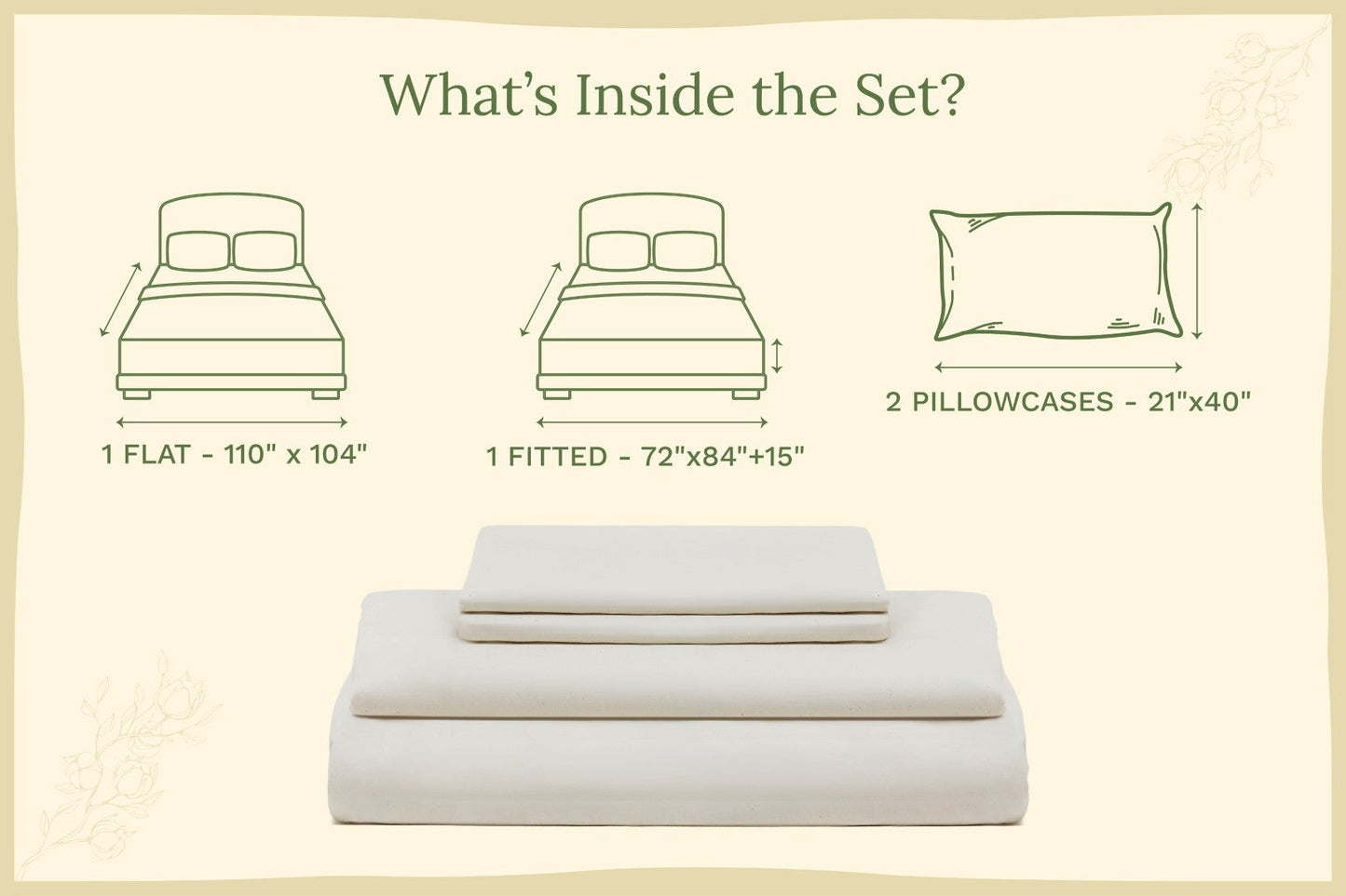 Organic Sateen Bed Sheets Set